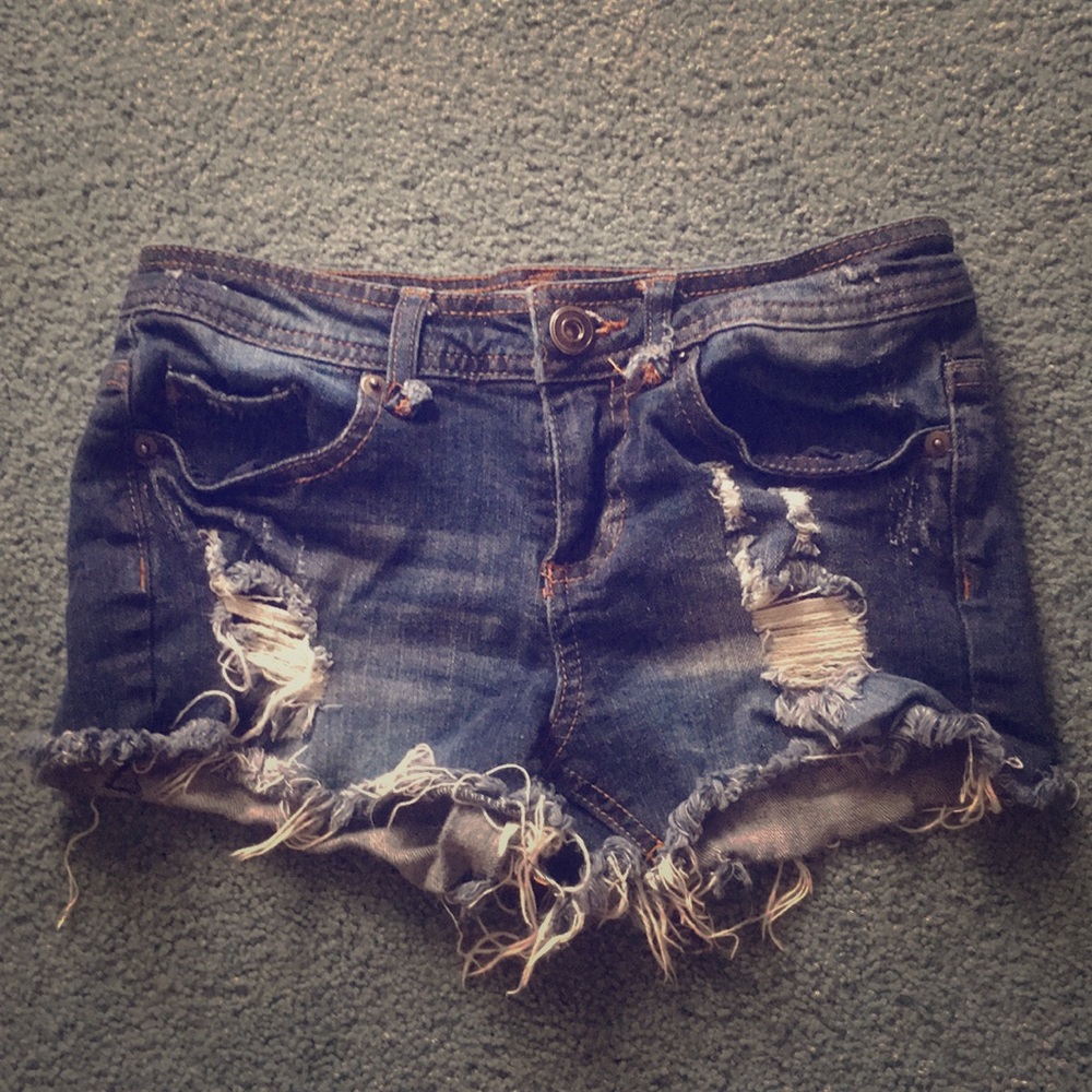 Empire jean shorts